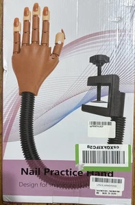 Practuce Nagel Handmodell mit Clip Schaufensterpuppe Display für Nail Art Praxis - Bild 1 von 2