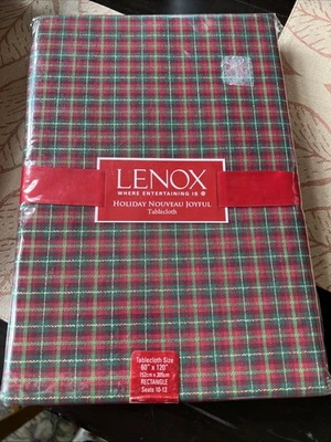 Lenox Holiday Joyful Plaid Tablecloth 60” X 120” - Image 1 of 2