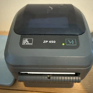Zebra ZP450 Thermal Label Printer 4" Wide Shipping Label Printer 100-240V - Picture 1 of 1