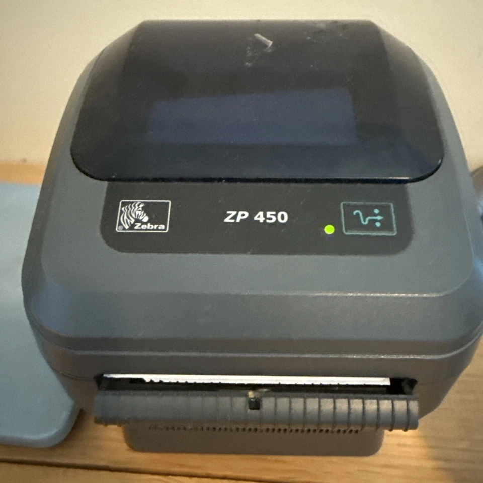 Zebra ZP450 Thermal Label Printer 4" Wide Shipping Label Printer 100-240V - Image 1 of 1