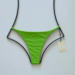 Traje de baño de acacia Ralphy parte inferior de bikini acanalada - Matcha - cobertura mínima - nuevo con etiquetas - Imagen 1 de 8