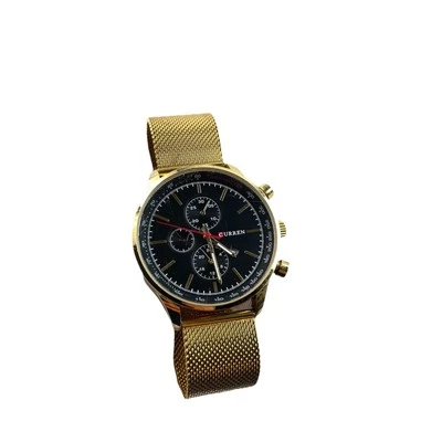 Curren M8227 Stainless Steel Water Resistant Golden Wrist Watch Unique Design - Image 1 of 4