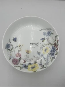 Neu Mikasa Jolie 4er Set Pastaschalen 8,5" Bone China Multi Blume Mikasa Teller - Bild 1 von 4