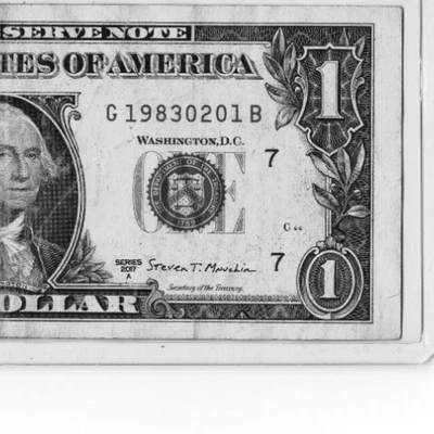 $1 BIRTHDAY NOTE "19830201"; JANUARY 2, 1983  OR  FEBRUARY 1, 1983 - Image 1 of 3