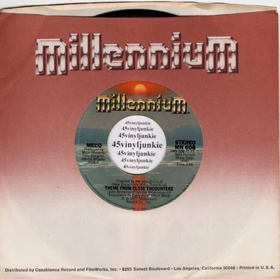 Meco NM 45 rpm "Theme From 'Close Encounters'" on Millennium Records - Image 1 of 2