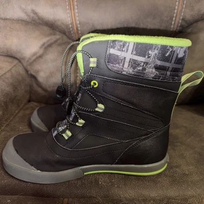 Merrell Snow Bank 2.0 Juvenil Niño Grande Negro Verde Aislado Botas de Invierno EE. UU. 5 M Foto 1 de 4