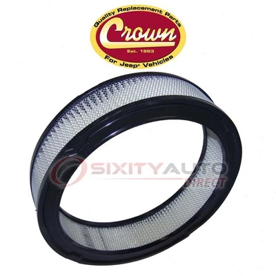 Crown Automotive Air Filter for 1987-1990 Jeep Wrangler 4.2L L6 - Intake ox Foto 1 de 4