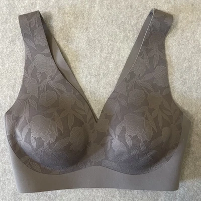 Athleta Sports бюстгальтер Sz маленький коричневый тон кружева цветочный гонщик назад - Изображение 1 из 4