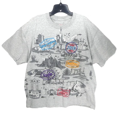 Camiseta Disney Parks Adulto Gris XL Todos los Parques Estampada Temática Epcot Animal King Foto 1 de 4