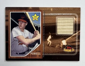 2001 Topps American Pie John Powell Game Used Bat Relic AR129 - Picture 1 of 2