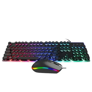 1 Set Lighting Gaming Hover Tastatur Mausanzug Computertastatur - Afbeelding 1 van 12