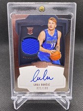 LUKA DONCIC RC 2018-19 PANINI DOMINION ROOKIE PATCH AUTO ON CARD SP /199 RPA NBA