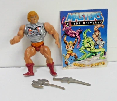Figura Masters of the Universe He-Man Battle Armor Mini Comic 1983 Completo Foto 1 de 4