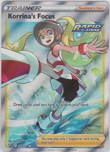 Pokémon JCC SS Estilos de Batalla 160/163 Korrina's Focus Arte Completo Raro - Imagen 1 de 1
