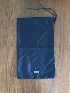 PRADA Schwarz Satin Kordelzug Staub Aufbewahrungstasche Logo - 13,5" mal 8,25" - Bild 1 von 3