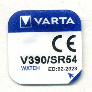 390 VARTA SR1130SW SR54 V390 D390 1.55V Silver Oxide Watch Cell Battery - Picture 1 of 3