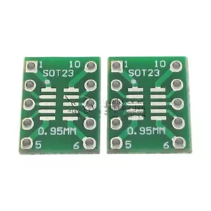 10pcs SOT23 MSOP10 Adapter Plate SMD To DIP10 0.5mm/0.95mm To 2.54mm - Bild 1 von 1