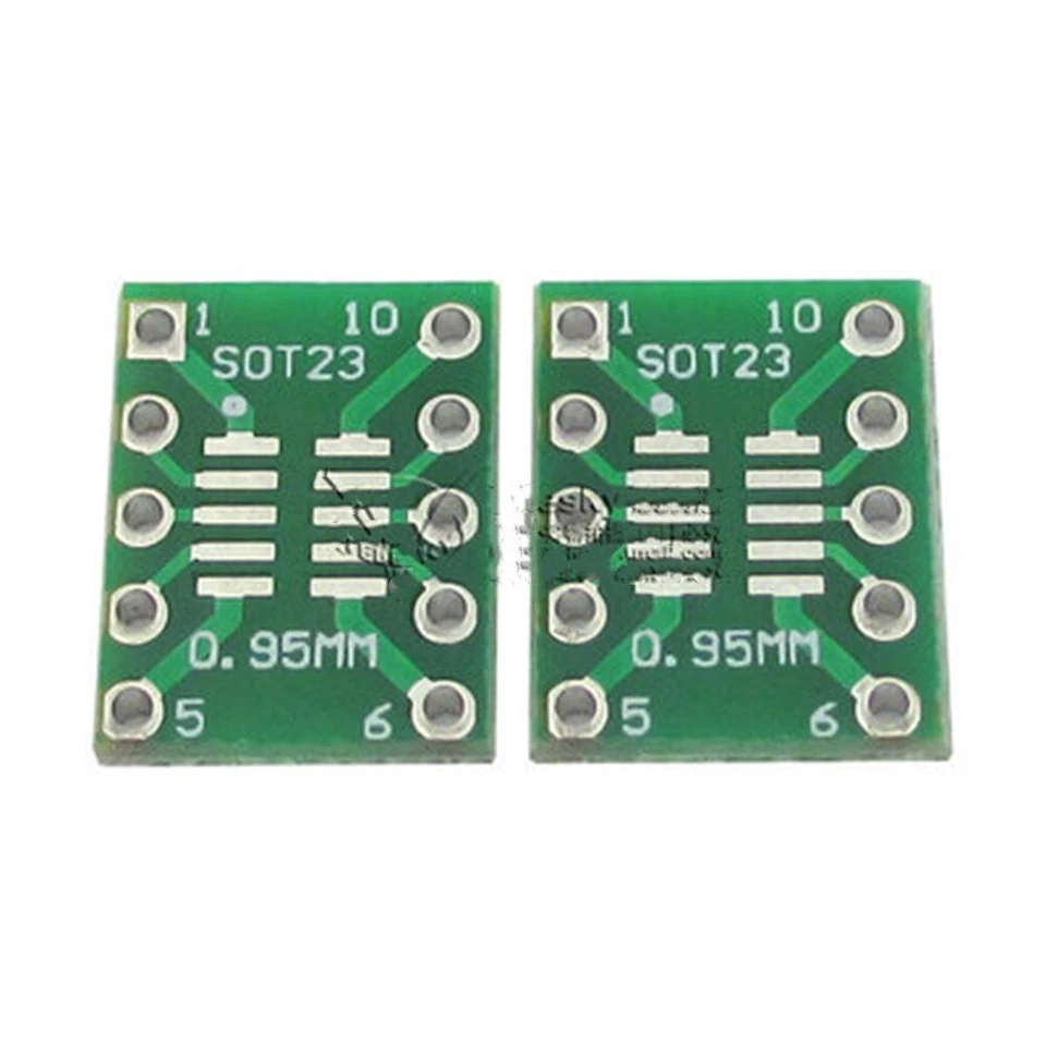 10pcs SOT23 MSOP10 Adapter Plate SMD To DIP10 0.5mm/0.95mm To 2.54mm - Bild 1 von 1
