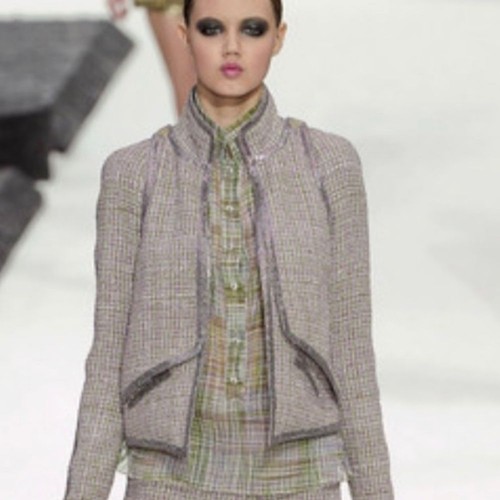 set giacca e gonna chanel tweed nuovo taglia 44