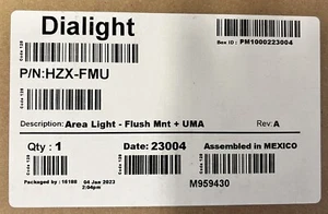 Dialight Area Light Flush Mount - Picture 1 of 1