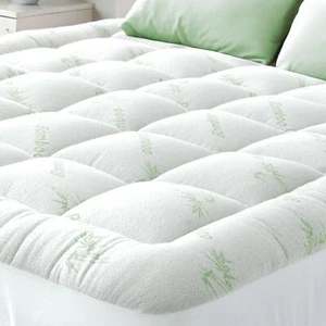 Colchón de bambú tamaño queen - Almohada de enfriamiento superior para aliviar el dolor de espalda - Imagen 1 de 7