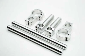 Manillar de aluminio con clip totalmente ajustable 48 mm pista de carreras Gymkhana ADV - Imagen 1 de 12