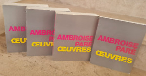 Œuvres complètes, Ambroise Paré (Union Latine d'Editions, 1976) 4 volumes