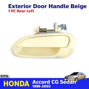 Exterior Door Handle Beige Rear Left Fits Honda Accord CG 4D SEDAN 1998-02 New - Picture 1 of 6