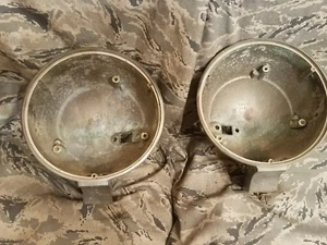 1961-1963 Chrysler Imperial LH inner & RH outter chrone headlights buckets mopar - Picture 1 of 9