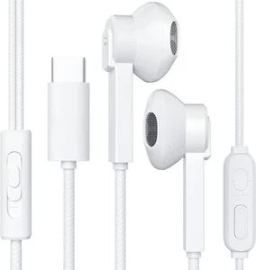 Earphones Headphones with Microphone & Remote, Hi-Fi Stereo Noise Isolation  - Picture 1 of 5