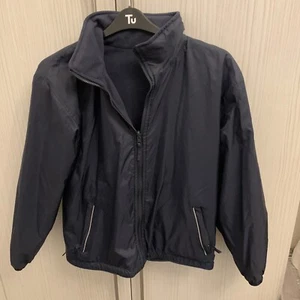 Ladies Reversible Showerproof Navy Jacket Size Small - Picture 1 of 3