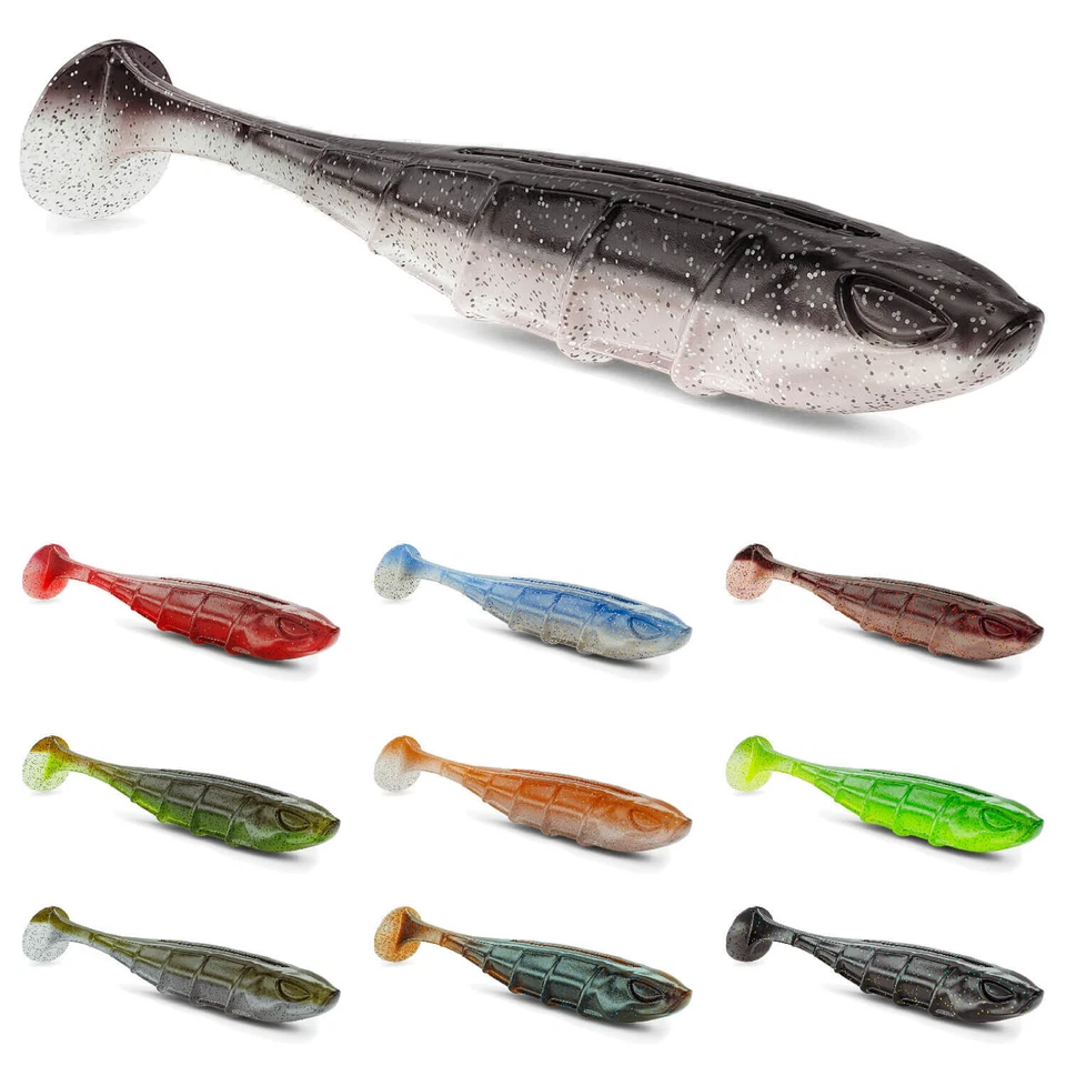 Nays VNM Gummifisch Shrimp Aroma Gummiköder Sinkend Barsch Zander Hecht Forelle