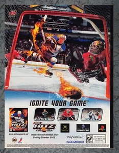 NHL Hitz 2003 Nintendo GameCube - Print Ad Original Art 7.75x10.50 - Picture 1 of 1