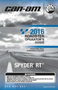 Libro manual del propietario Can Am 2016 Spyder RT. - Imagen 1 de 11