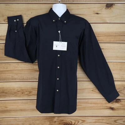 Jonathan Corey Dress Shirt Mens Sz XL Black Cotton Blend Button Down Collar NEW - Image 1 of 4