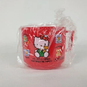 Hello Kitty Red Mug Cup 240mL Teddy Bear 1994 New Sanrio Japan - Picture 1 of 8