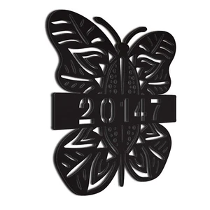 Butterfly House Number Sign | Door hanger | Postal Number Sign | Gift for New Ho - Picture 1 of 7