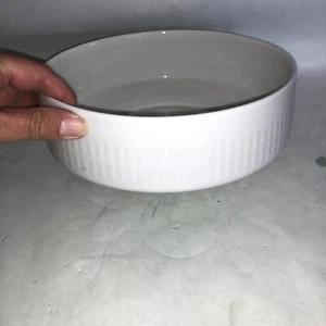 Vintage Scherzer Bavaria Germany Serving Bowl Cobalt Blue Band 8" Heavy - Picture 1 of 6