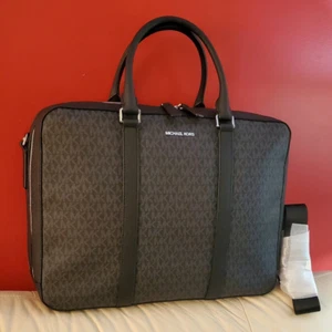 Maletín Michael Kors Cooper Doble Refuerzo Negro Nuevo con Etiquetas - Imagen 1 de 8