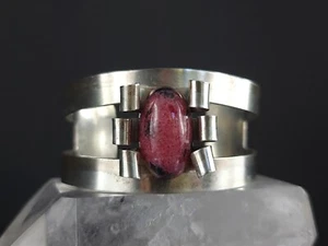 Bransoletka srebrna 835 bransoletka vintage rodochrozyt - ekstrawagancka i przyciągająca wzrok - Zdjęcie 1 z 9