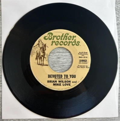 BRIAN WILSON & MIKE LOVE "Devoted To You / Getting’ Hungry" 1967 7" 45rpm Single - Image 1 of 2