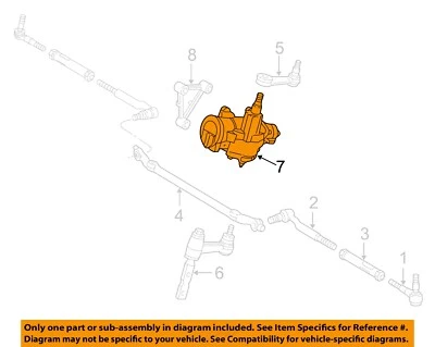 Used Rack and Pinion Assembly fits: 2000 Lincoln Navigator Power Steering Grade Foto 1 de 3