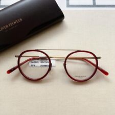 Oliver Peoples MP-3-XL Eyeglasses Antique Gold Red Brown 46 22-145 UNUSED