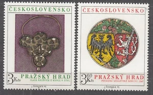 CZECHOSLOVAKIA 1975 SC#2040/41 MNH** pair, Prague Castle Art. - Bild 1 von 1