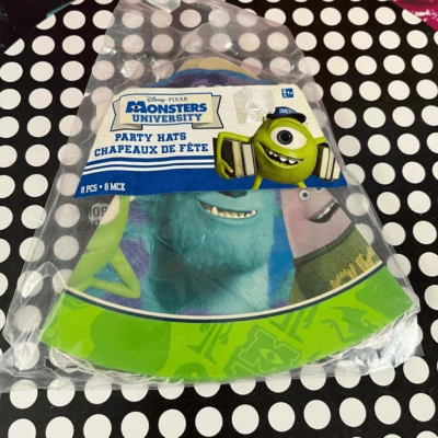 Disney Monsters University Party Hats 8 Pieces New Designware - Image 1 of 4