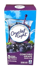 Crystal Light Concord Grape Drink Mix Pitcher Pack 2.01 oz - Picture 1 of 1