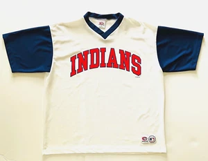 Jersey Pullover Vintage 2000 True Fan Cleveland Indians MLB Para Hombre XL Calentamiento - Imagen 1 de 5