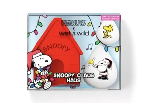 Juego de estuche esponja Peanuts X Wet n Wild edición limitada maquillaje fisgón Claus Haus - Imagen 1 de 5