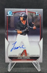 2023 Bowman Chrome JUAN CORNIEL 1st Rookie RC Prospect Auto Signature Dbacks - Picture 1 of 2