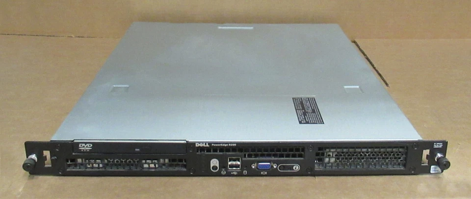 Dell PowerEdge R200 Intel Celeron 430 Single Core 1.8Ghz 160GB HDD 4G RAM Server - Image 1 of 2